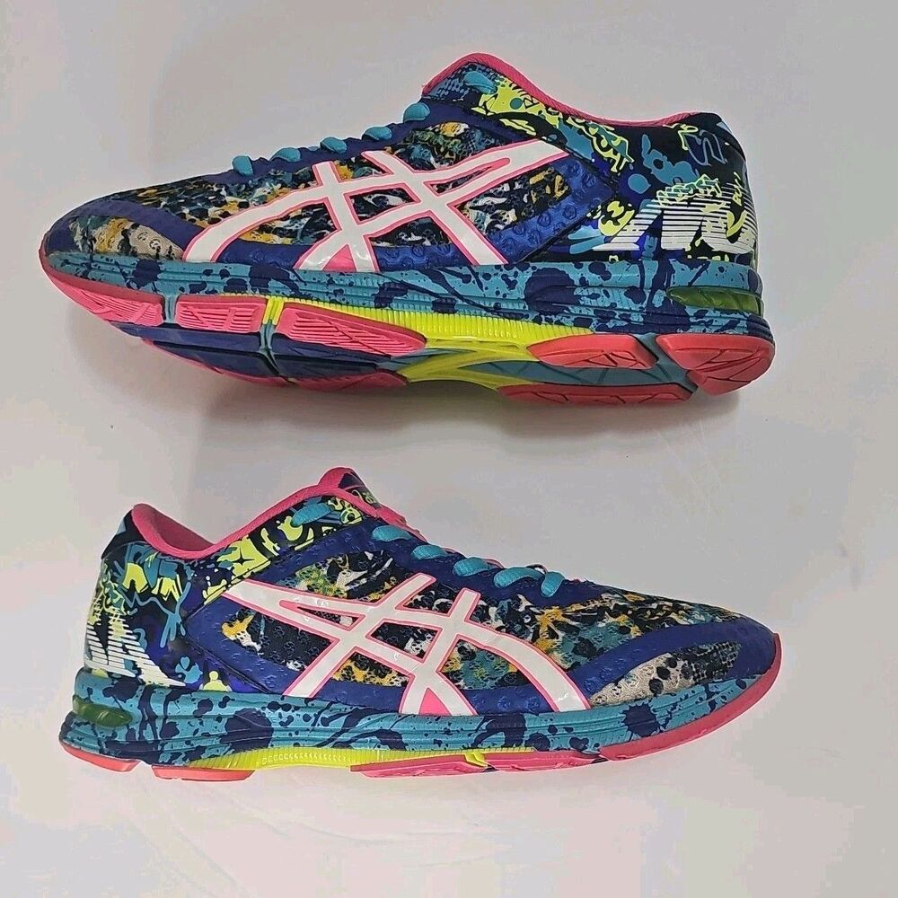 Asics Shoes Womens 7.5 Gel Noosa Tri11 Running Sneakers Multicolor Lace Up T676N